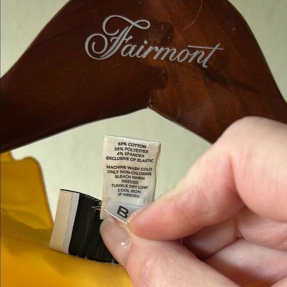 LOFT Women's Yellow Long Sleeve Ruffle Top - Picture 3 of 7